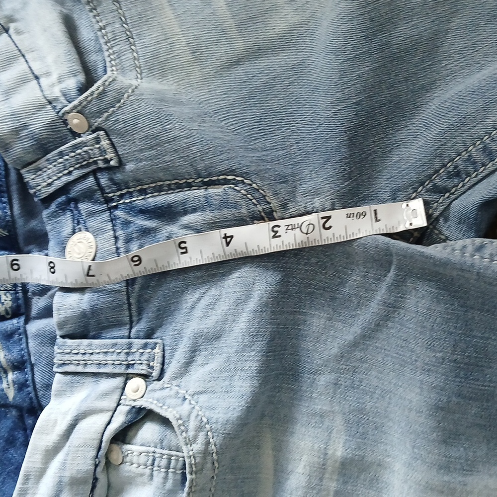Seven7 Rocker Slim Light Wash Jeans Size 6 - Picture 15 of 16